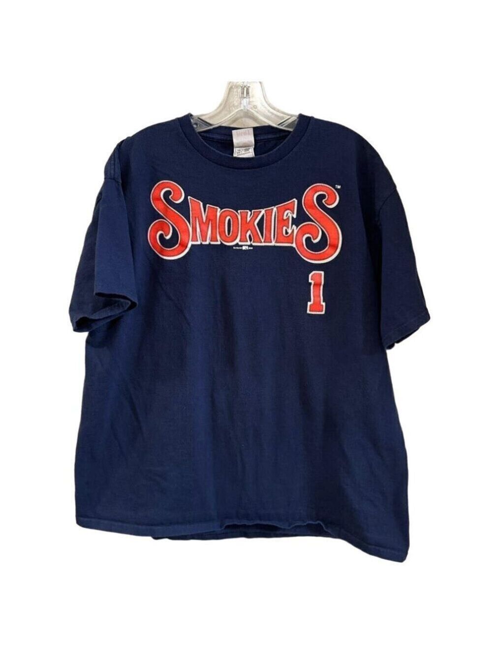 Men's Fruit of the Loom Smokies #1 Fan Short Sleeve T-Shirt. Size XL